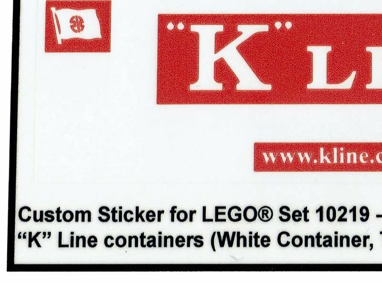 Custom Sticker - Container K-LINE (White Container)