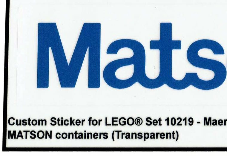 Custom Sticker - Container MATSON