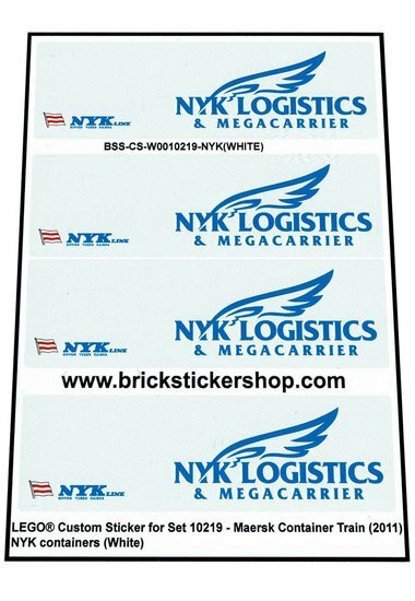 Custom Sticker - Container NYK (Blue Letters)