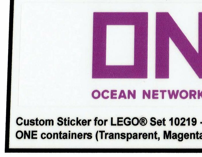 Custom Sticker - Container ONE (Magenta Letters)