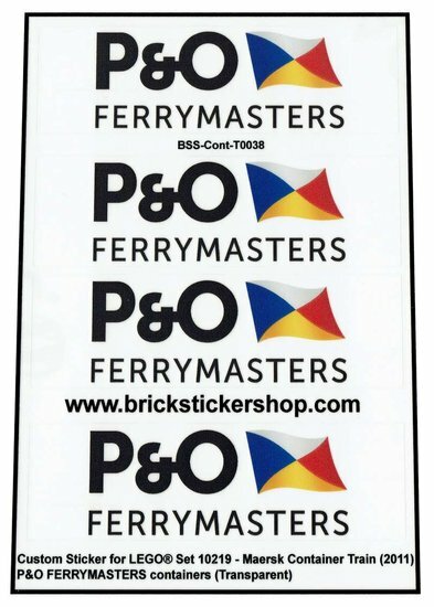 Custom Sticker - Container P&amp;O FERRYMASTERS