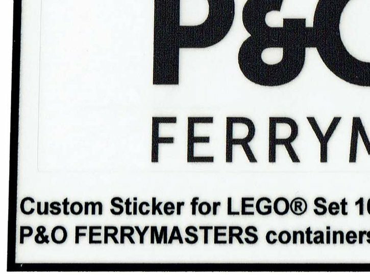 Custom Sticker - Container P&amp;O FERRYMASTERS