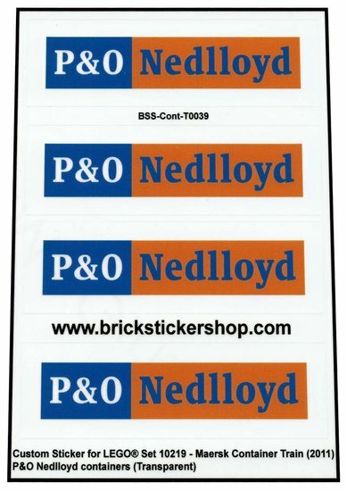 Custom Sticker - Container P&amp;O NEDLLOYD