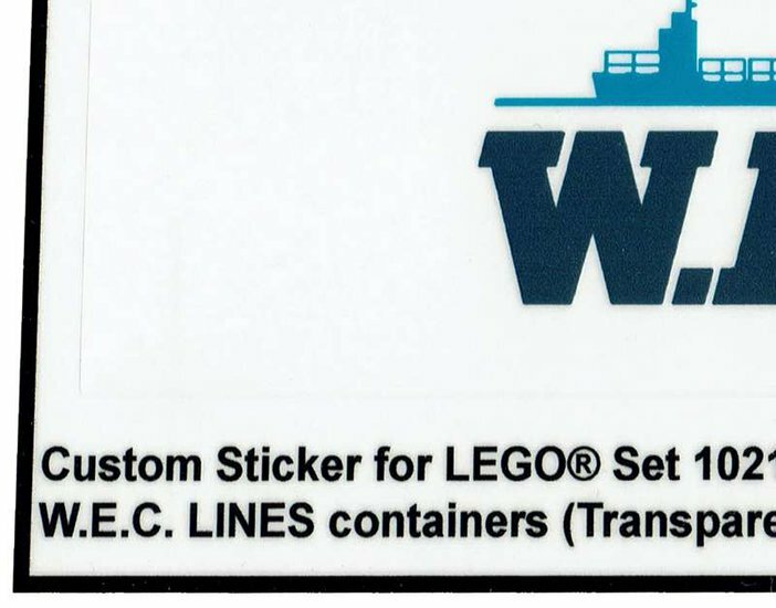 Custom Sticker - Container WEC LINES