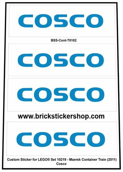 Custom Sticker - Container Cosco