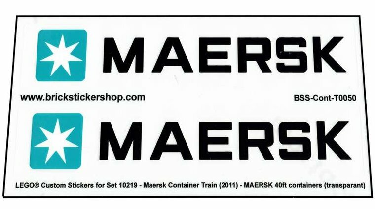 Custom Sticker - Container MAERSK 40ft