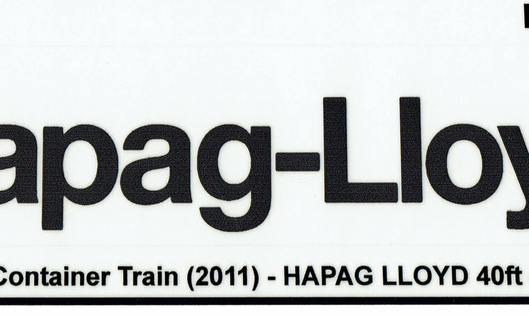 Custom Sticker - Container HAPAG LLOYD 40ft