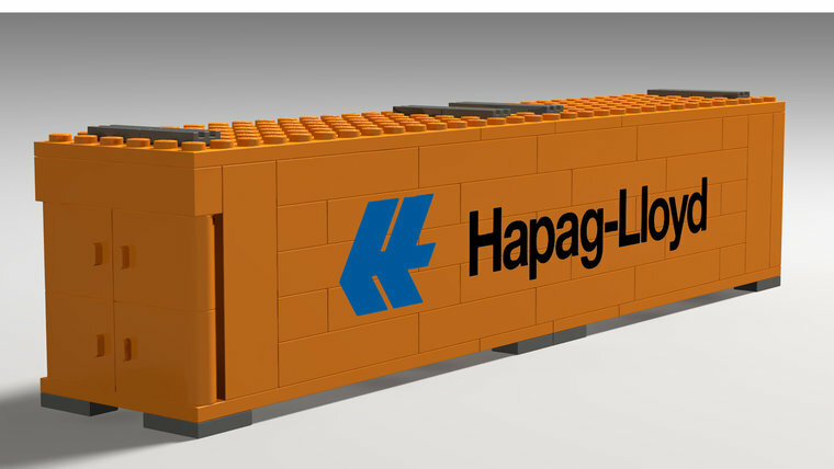 Custom Sticker - Container HAPAG LLOYD 40ft