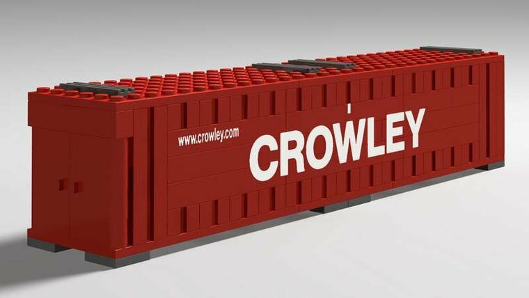 Custom Sticker - Container CROWLEY 40ft