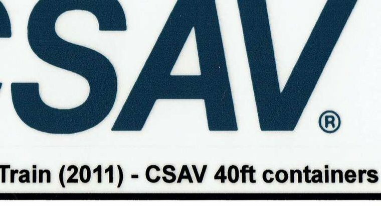 Custom Sticker - Container CSAV 40ft