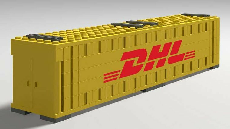 Custom Sticker - Container DHL 40ft