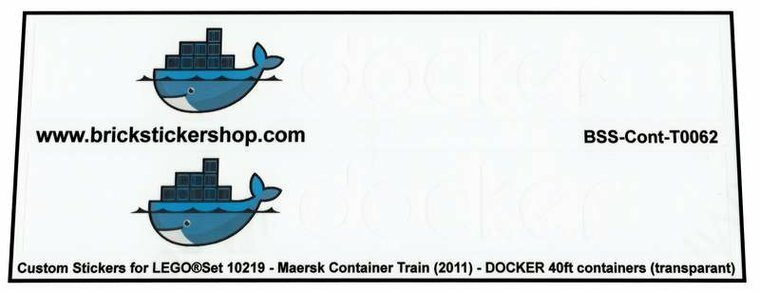 Custom Sticker - Container DOCKER 40ft