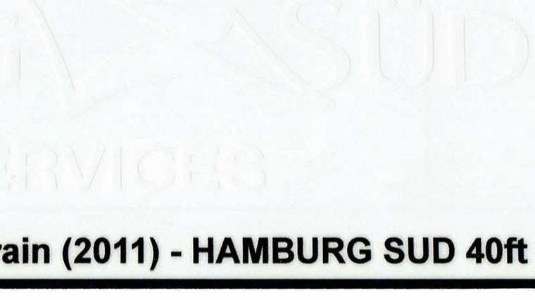 Custom Sticker - Container HAMBURG SUD 40ft