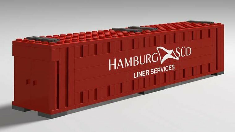 Custom Sticker - Container HAMBURG SUD 40ft