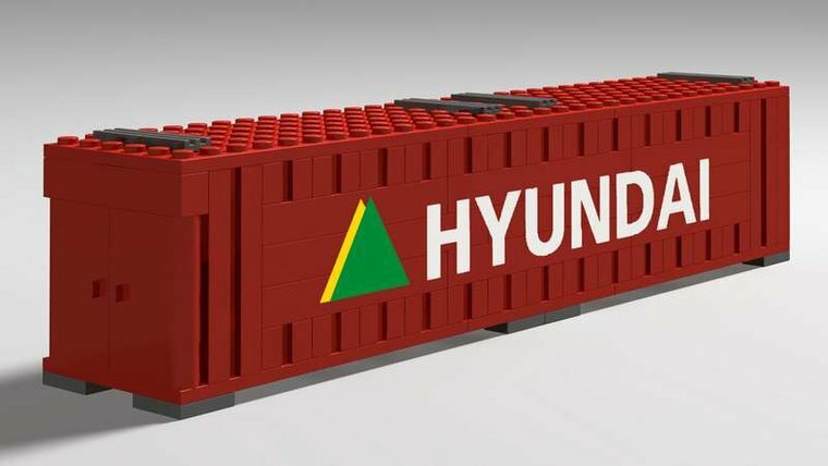 Custom Sticker - Container HYUNDAI 40ft