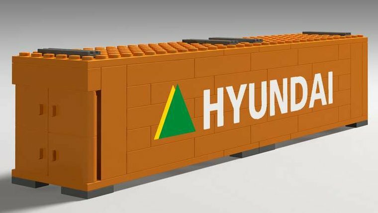 Custom Sticker - Container HYUNDAI 40ft