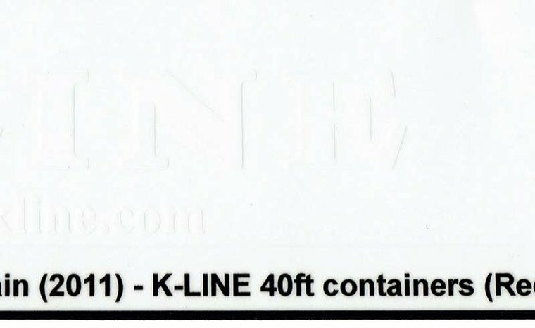 Custom Sticker - Container K-LINE 40ft (Red Container)