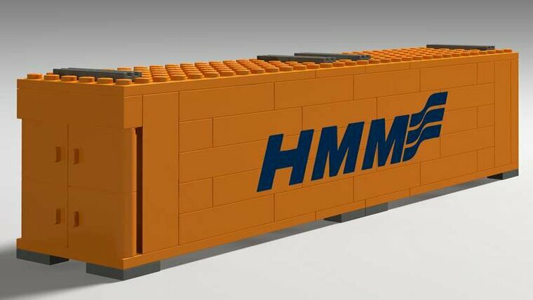 Custom Sticker - Container HMM 40ft (Blue Letters)