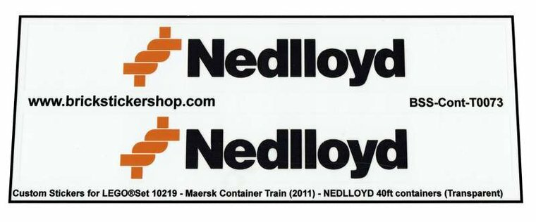 Custom Sticker - Container NEDLLOYD 40ft