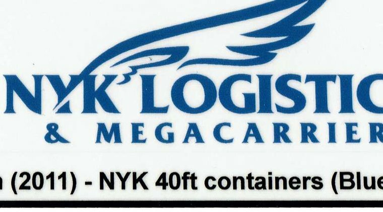 Custom Sticker - Container NYK 40ft (Blue Letters)