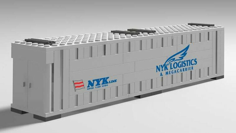 Custom Sticker - Container NYK 40ft (Blue Letters)