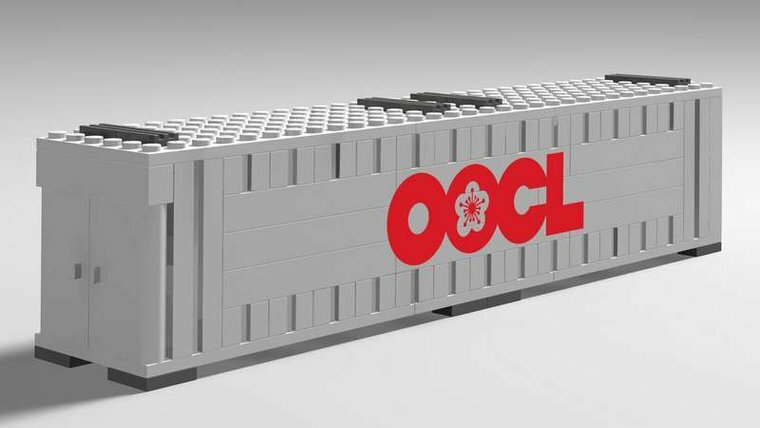 Custom Sticker - Container OOCL 40ft