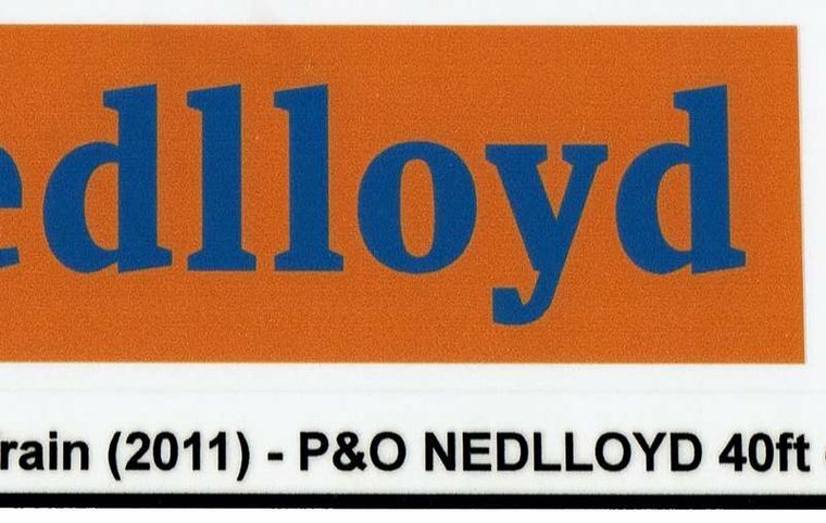 Custom Sticker - Container P&amp;O NEDLLOYD 40ft