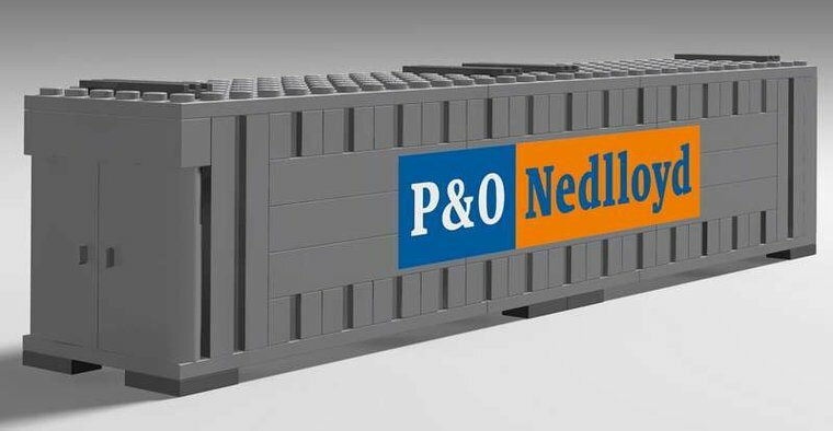 Custom Sticker - Container P&amp;O NEDLLOYD 40ft