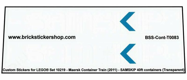 Custom Sticker - Container SAMSKIP 40ft