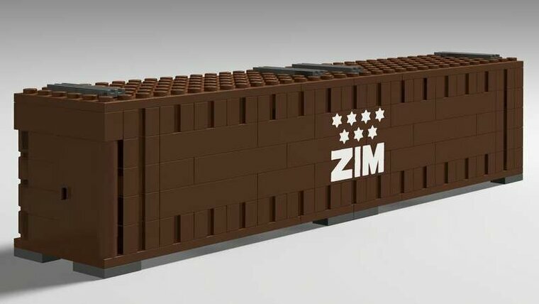 Custom Sticker - Container ZIM 40ft