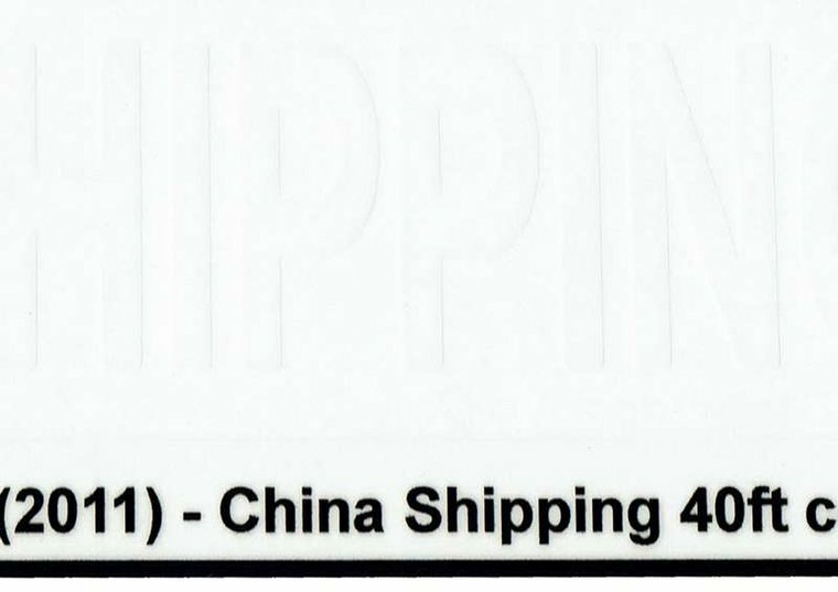 Custom Sticker - Container CHINA SHIPPING 40ft