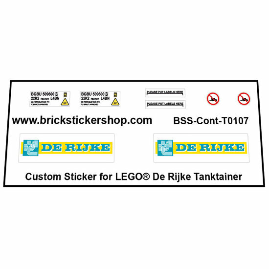 Custom Sticker - Tanktainer De Rijke