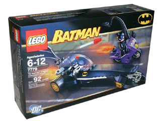 Replica Sticker voor Set 7779 - The Batman Dragster Catwoman Persuit