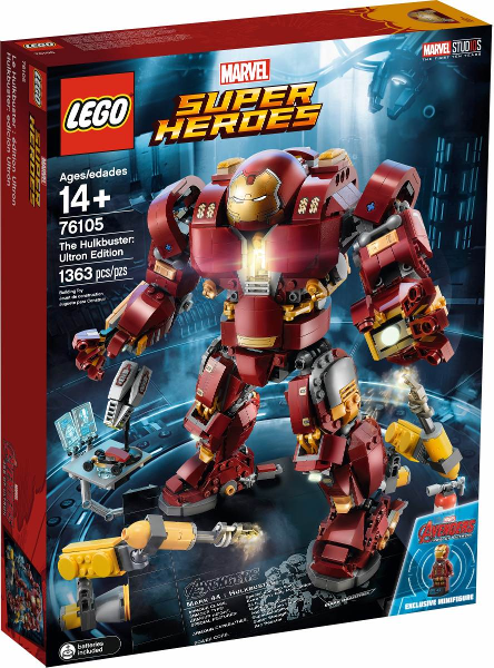 Replica Sticker voor Set 76105 - The Hulkbuster - Ultron Edition