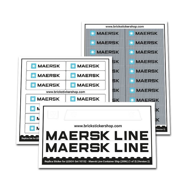 Replacement Sticker for Set 10152 - Maersk Line Container Ship