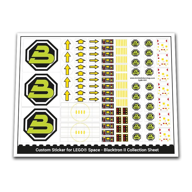 Custom Sticker - Blacktron II Collection Sheet