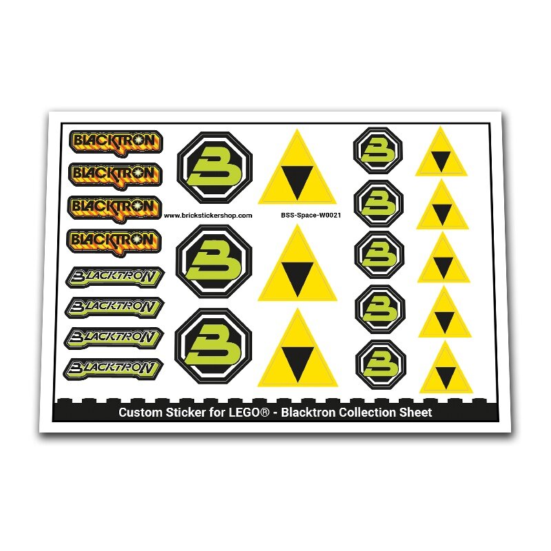 Custom Sticker - Blacktron Collection Sheet