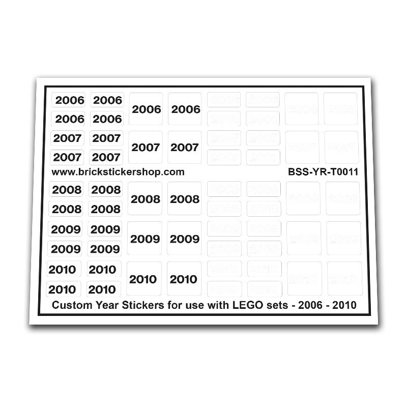 Custom Sticker - Years 2006-2010