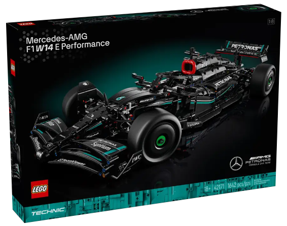 Alternative Sticker for Set 42171 - Mercedes-AMG F1 W14 E Performance - Version 07 (Wet Tyres)