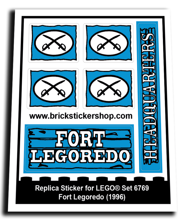 Replica Sticker voor Set 6769 - Fort L-Redo