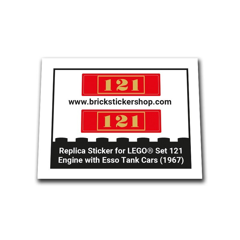 Replacement Sticker for Set 121 - Engine with Esso Tank Cars