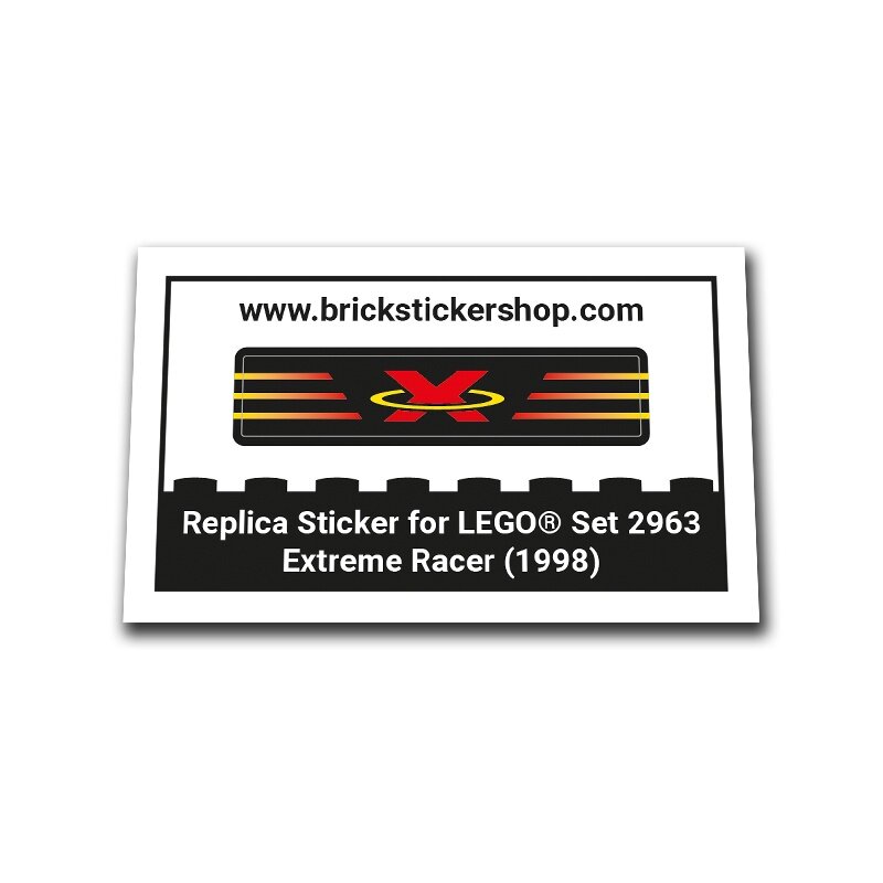 Replica Sticker voor Set 2963 - Extreme Racer