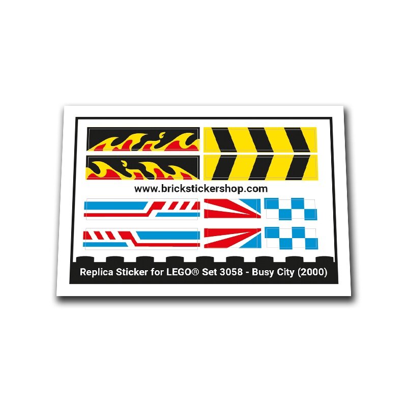 Replacement Sticker for Set 3058 - Busy City