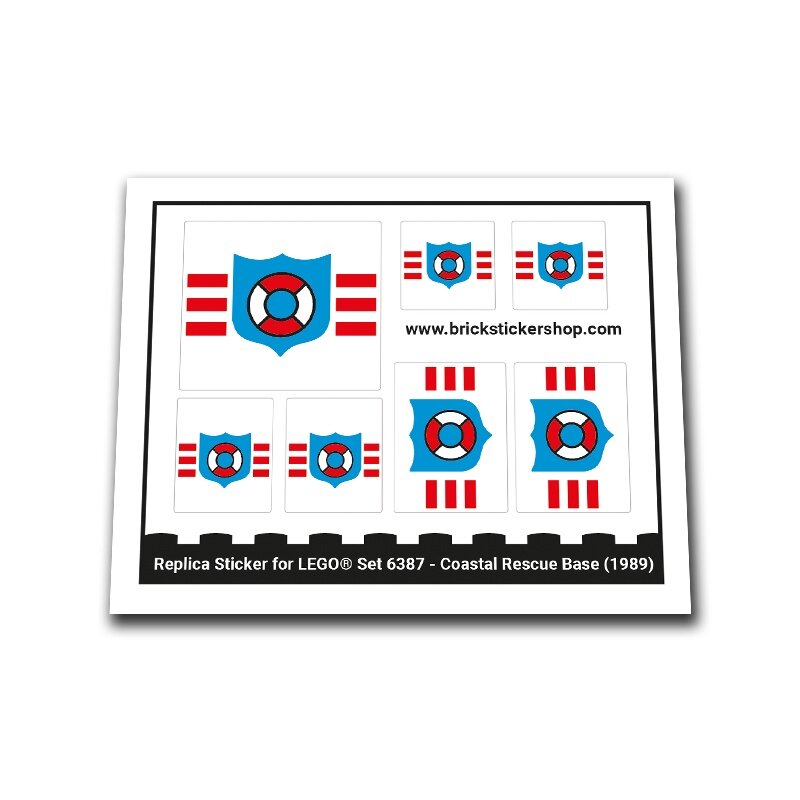 Replacement Sticker for Set 6387 - Coastal Rescue Base