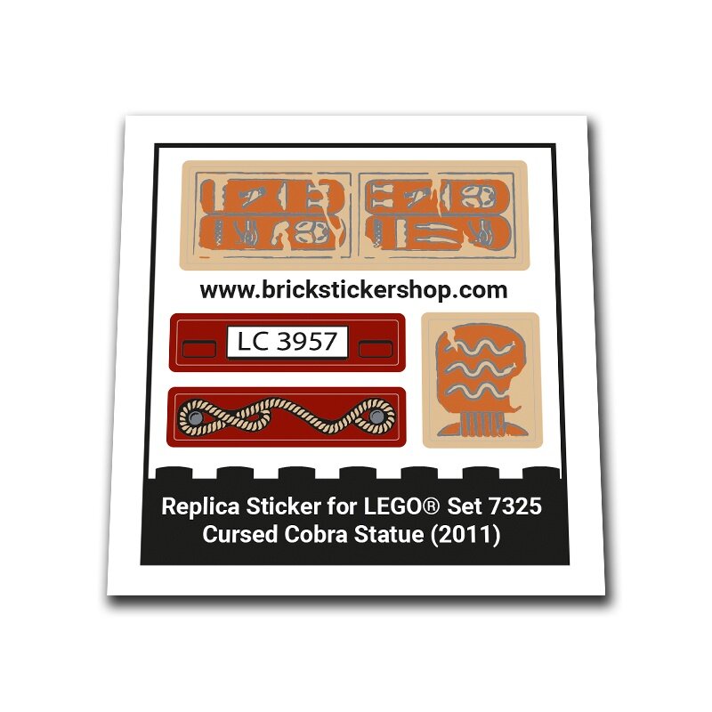 Replacement Sticker for Set 7325 - Cursed Cobra Statue