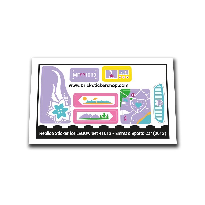 Replacement Sticker for Set 41013 - Emma&#039;s Sports Car