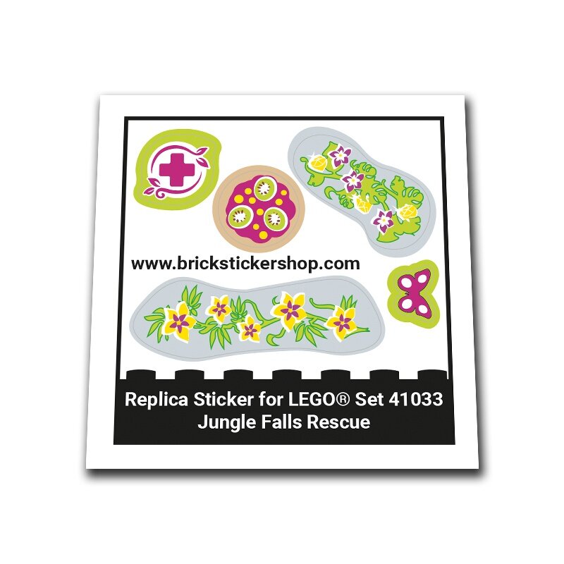 Replica Sticker voor Set 41033 - Jungle Falls Rescue