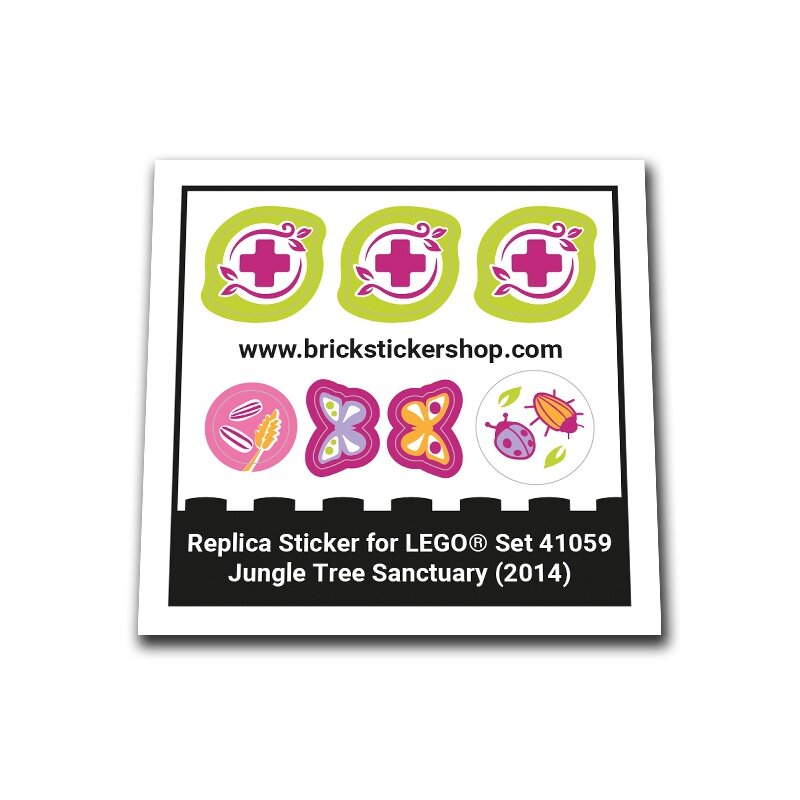 Replica Sticker voor Set 41059 - Jungle Tree Sanctuary