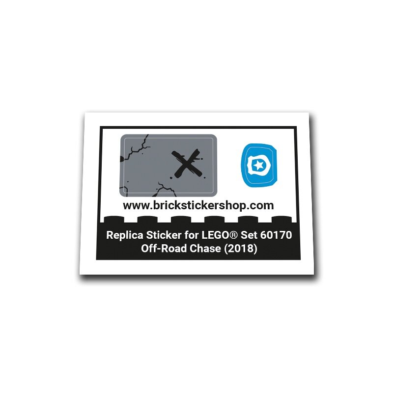 Replacement Sticker for Set 60170 - Off-Road Chase