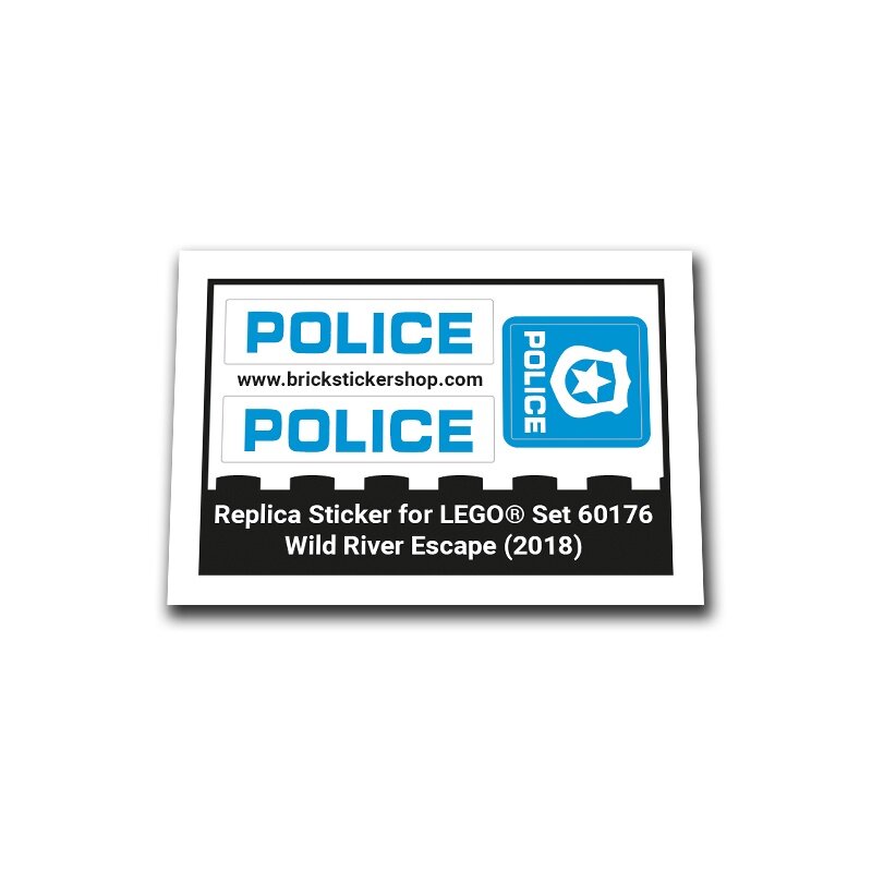 Replacement Sticker for Set 60176 - Wild River Escape